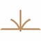 Ekena Millwork Redmond Smooth Timber Gable Bracket, Western Red Cedar, 84"W x 42"H x 1 1/2"D x 3 1/2"F, 12/12 Pitch GBW084X42X0204RED00SWR - alternate 1